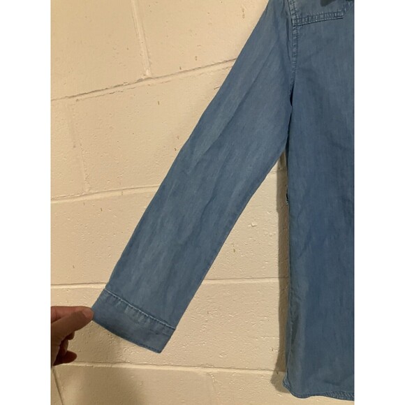 Girl's Place Lightweight Denim Shirt Dress Size 10-12 Blue - Picture 5 of 8